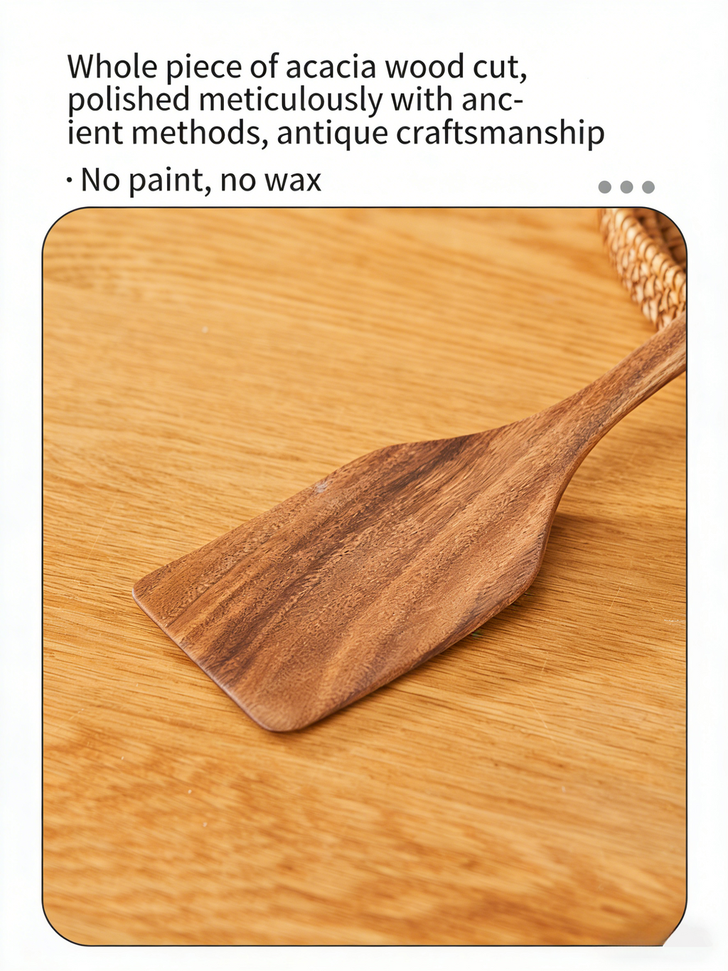 HGD Acacia Wood Kitchen Utensil Set | Non-Stick Wooden Spatula & Spoon for Cooking