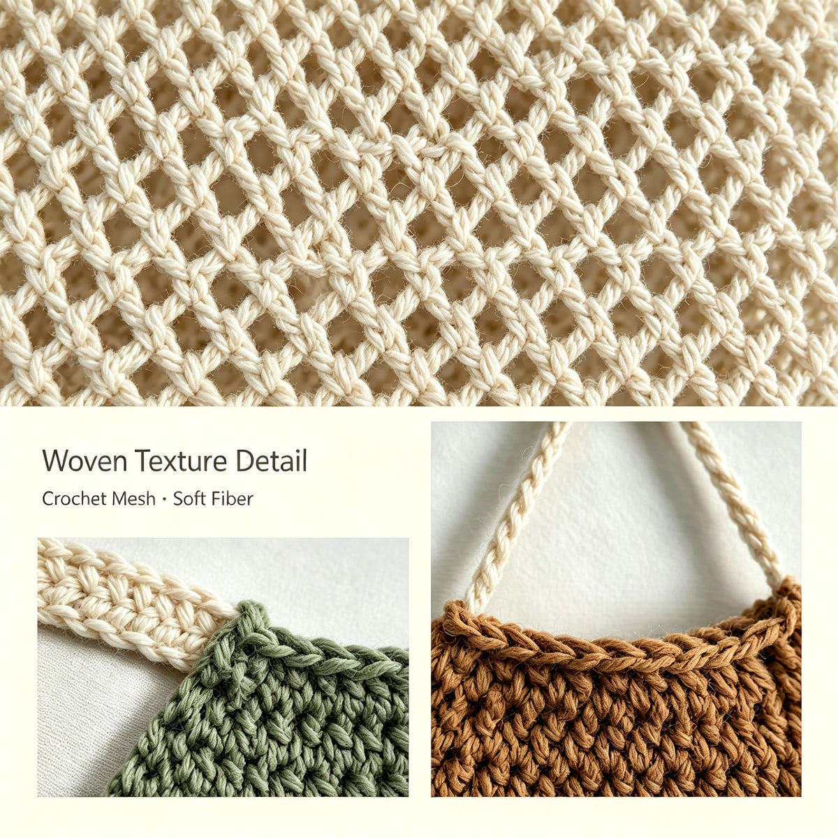 JXG Handwoven Cotton Strawberry Shape Wall Hanging Storage Bag Kitchen Fruit Vegetable Organizer Ins Home Decor