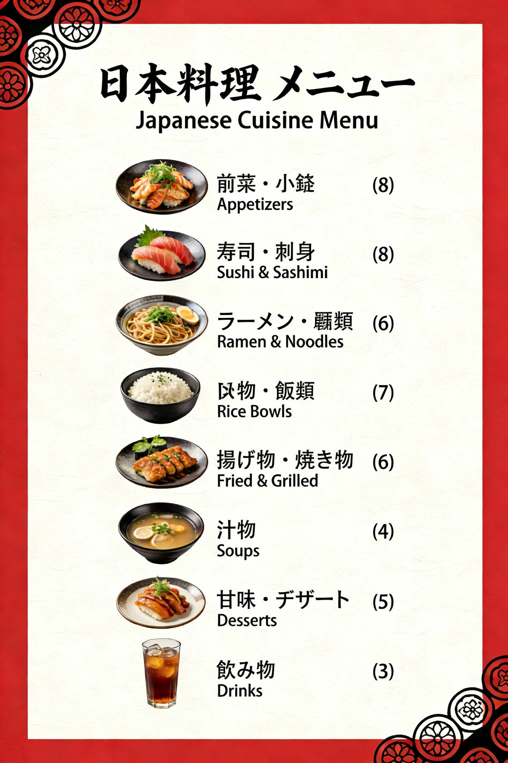 SML Japan 47 Bilingual Electronic Recipe Collection (Customizable Language) | HD Steps + Ingredient List + Google Drive Easy Download