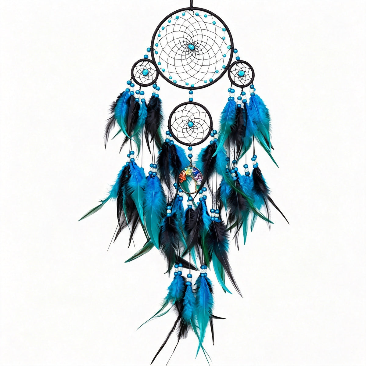 MGY Handmade Dream Catcher Wall Hanging Feather Bead Boho Home Wall Decor Gift