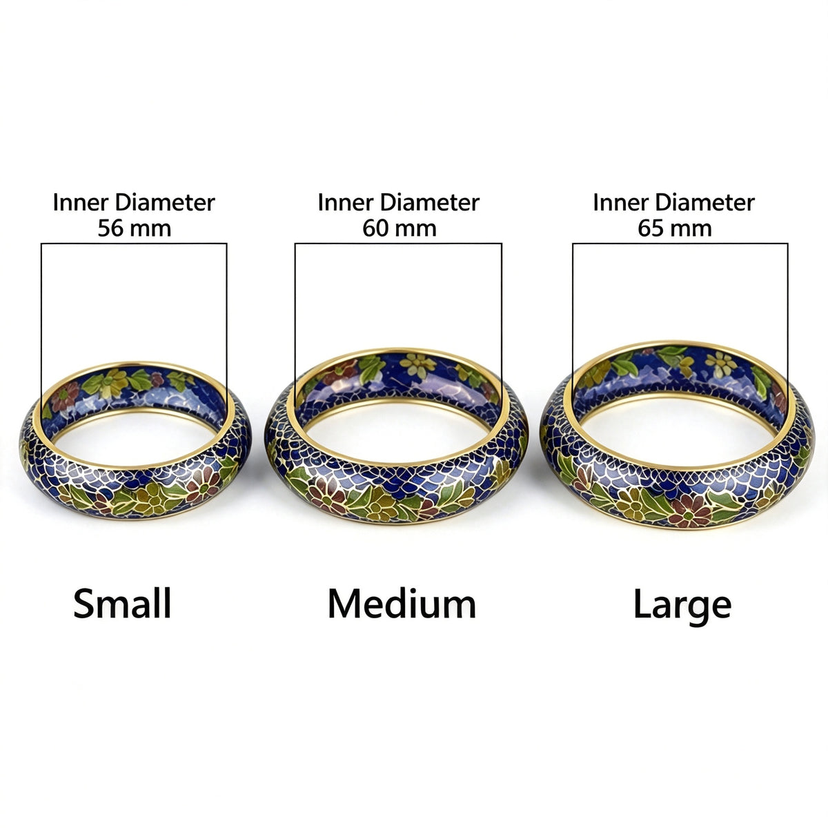 JCJ Vintage Beijing Hollow Cloisonne Bangle, Intricate Handmade Filigree Enamel Collectible Bracelet for Premium Gifting