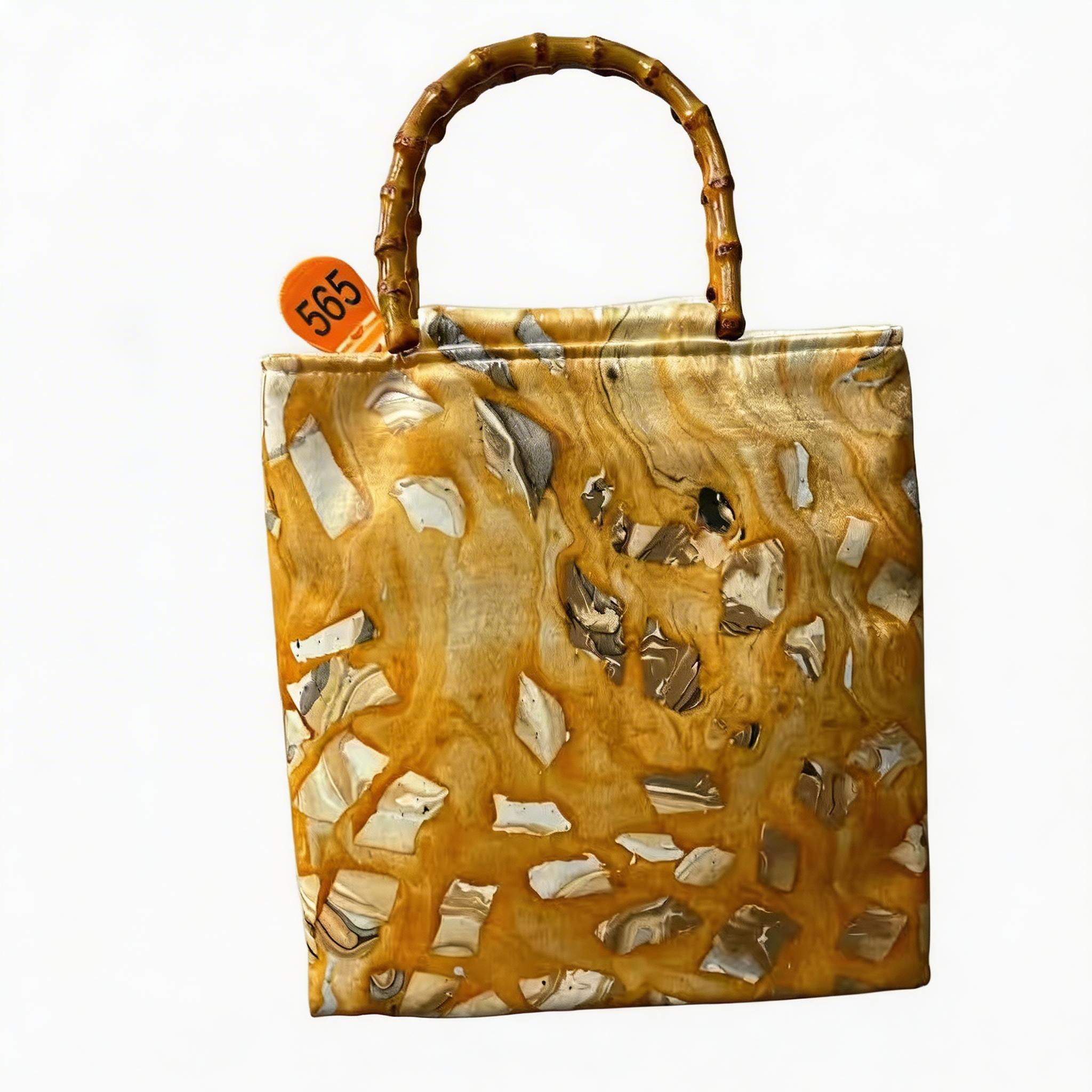 CMB Handcrafted Lacquer Canvas Tote Bag