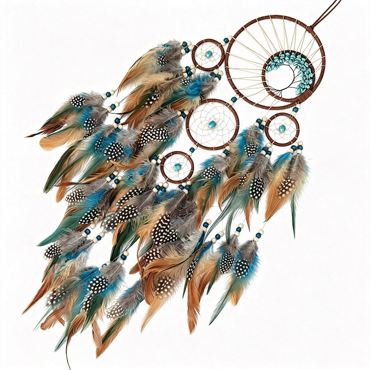 MGY Handmade Dream Catcher Wall Hanging Feather Bead Boho Home Wall Decor Gift