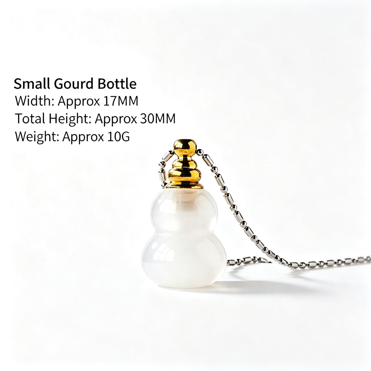 RYS Natural Agate Crystal Essential Oil Bottle, Hand Polished Raw Stone Aroma Perfume Vial Pendant, No Cord