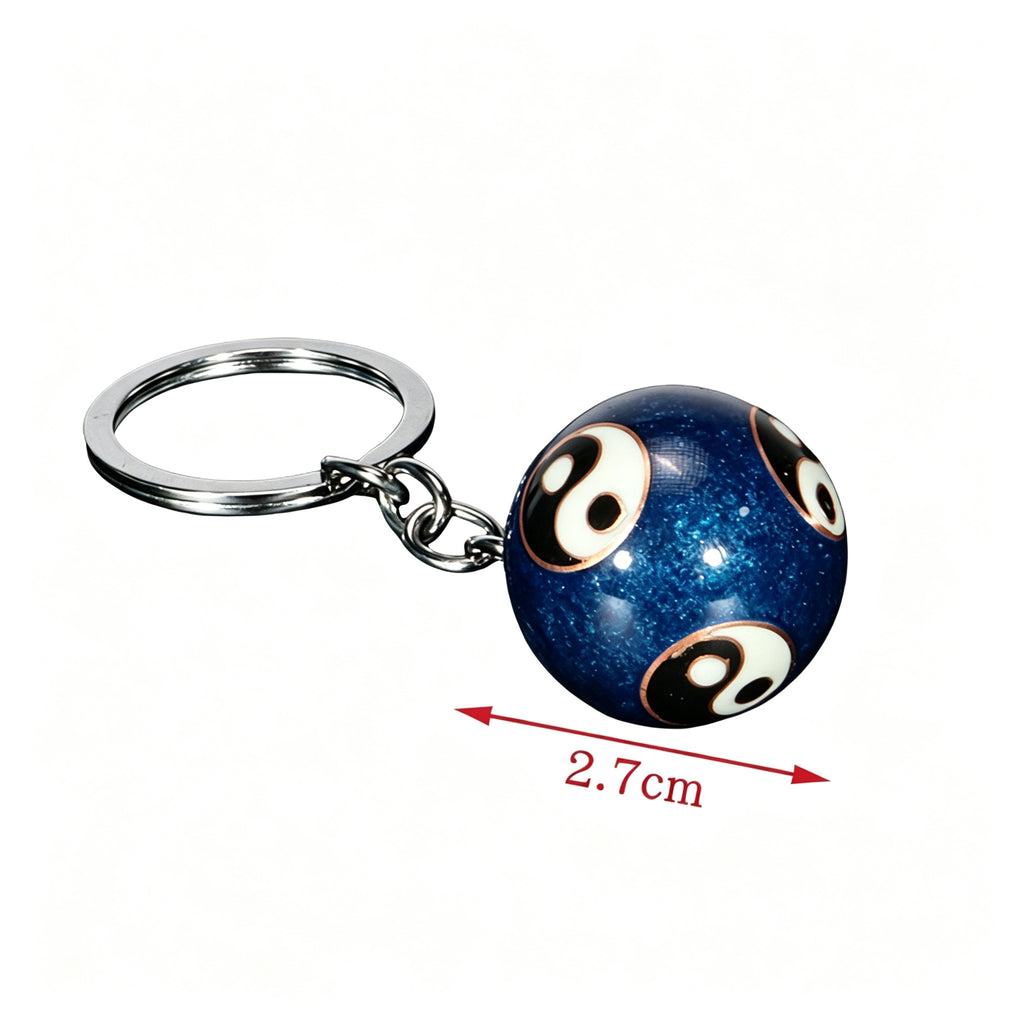 JCJ Vintage Cloisonne Enamel Bell Keychain Handmade Chinese Traditional Charm