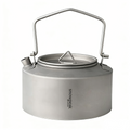 SNR Titanium Campingwasserkocher | 600-1000ml Leichter Outdoor Wasserkocher mit klappbarem Griff