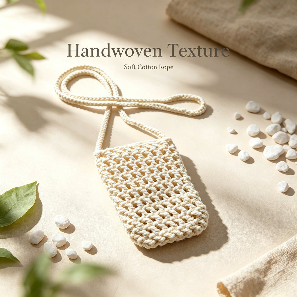 JXG Handwoven Cotton Rope Mini Crossbody Phone Bag