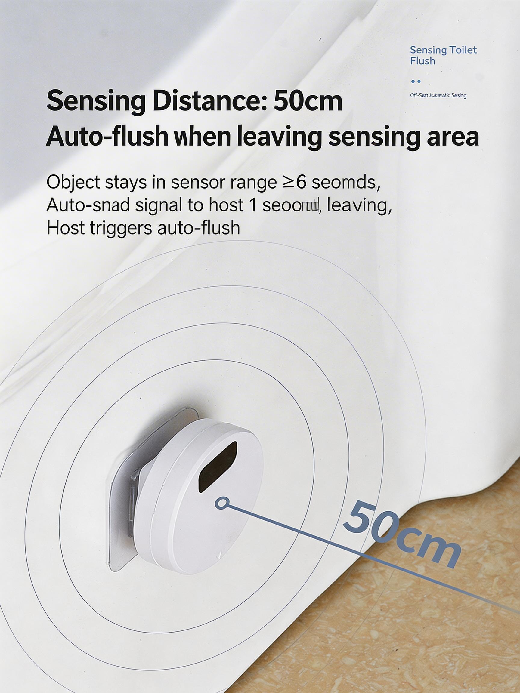 EST Rechargeable Infrared Motion Sensor Toilet Flush Kit | Automatic Hands-Free Toilet Flusher