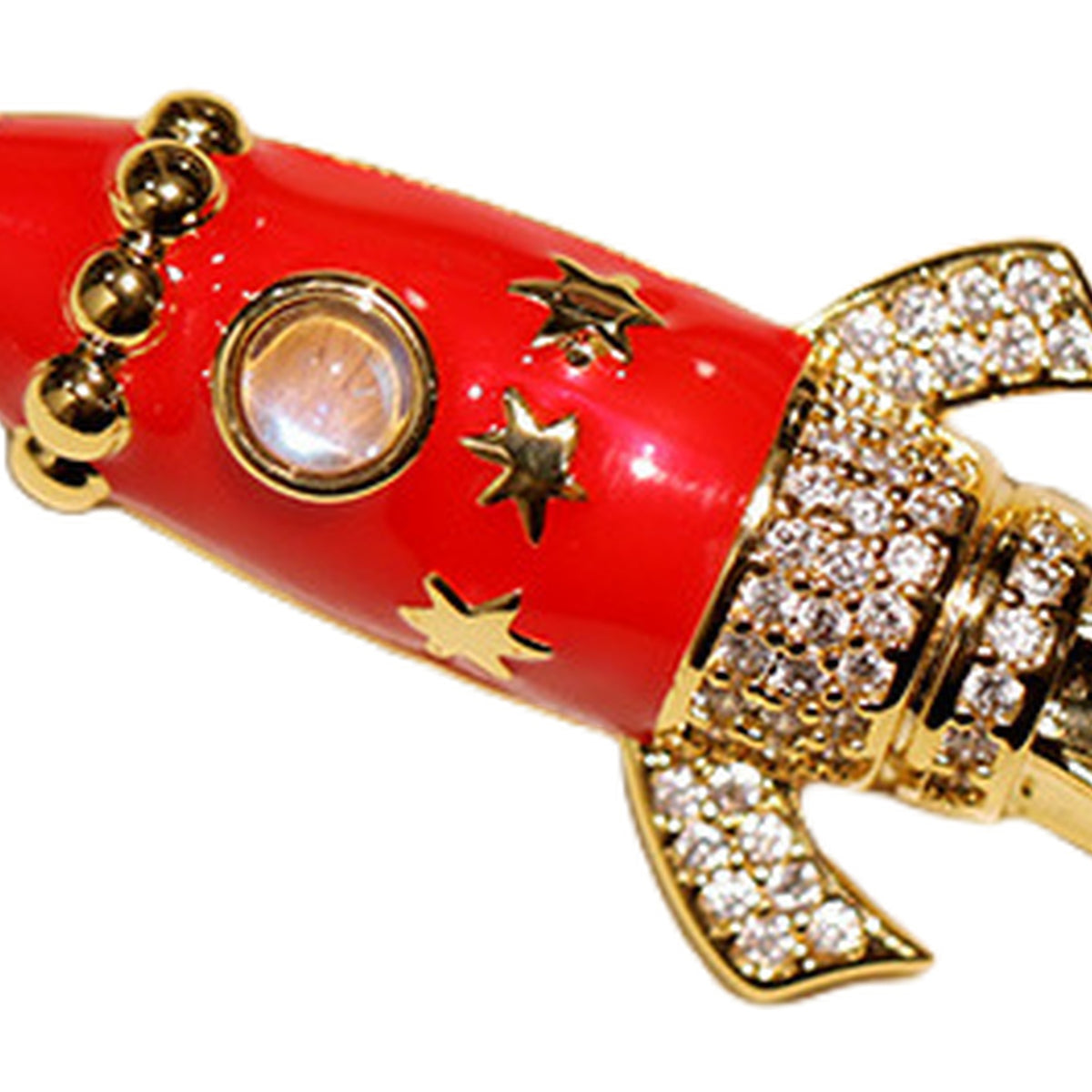 QZY Creative Rocket Brooch Enamel Pin Zodiac Sign Coat Accessory