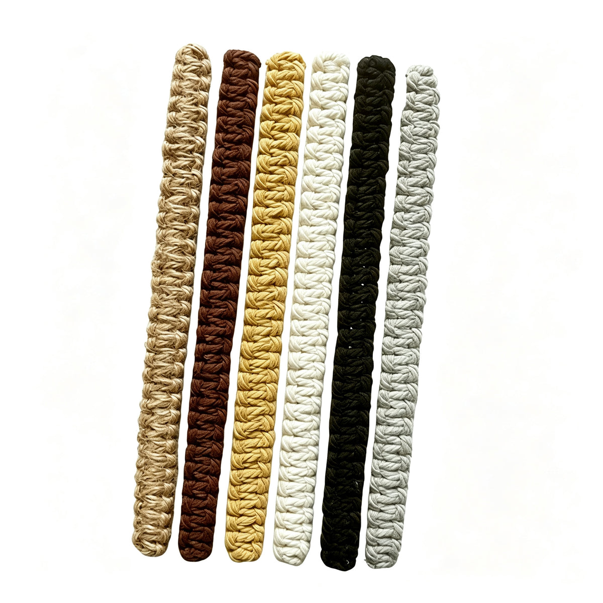 JXG Handwoven Cotton Rope Curtain Tiebacks 2 Pack Braided Curtain Holdback Rings