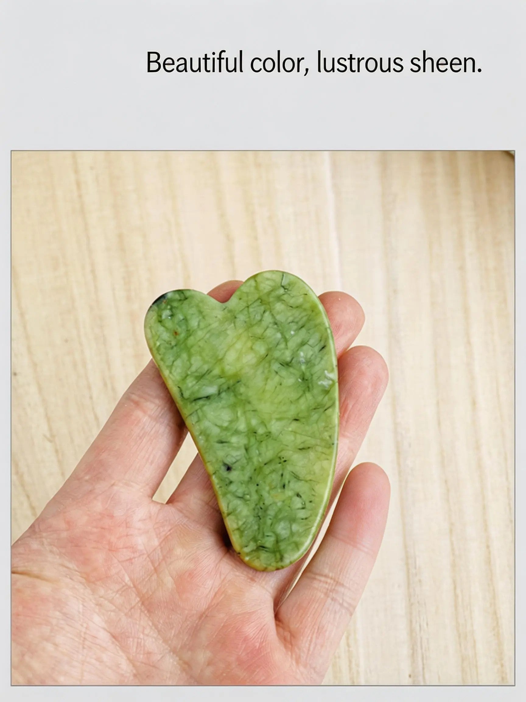 RYS Natürliches Xiuyan-Jadewalzen-Massage-Set, Jade-Gesichts- und Augenmassage-Roller & Gua-Sha-Brett Geschenkbox