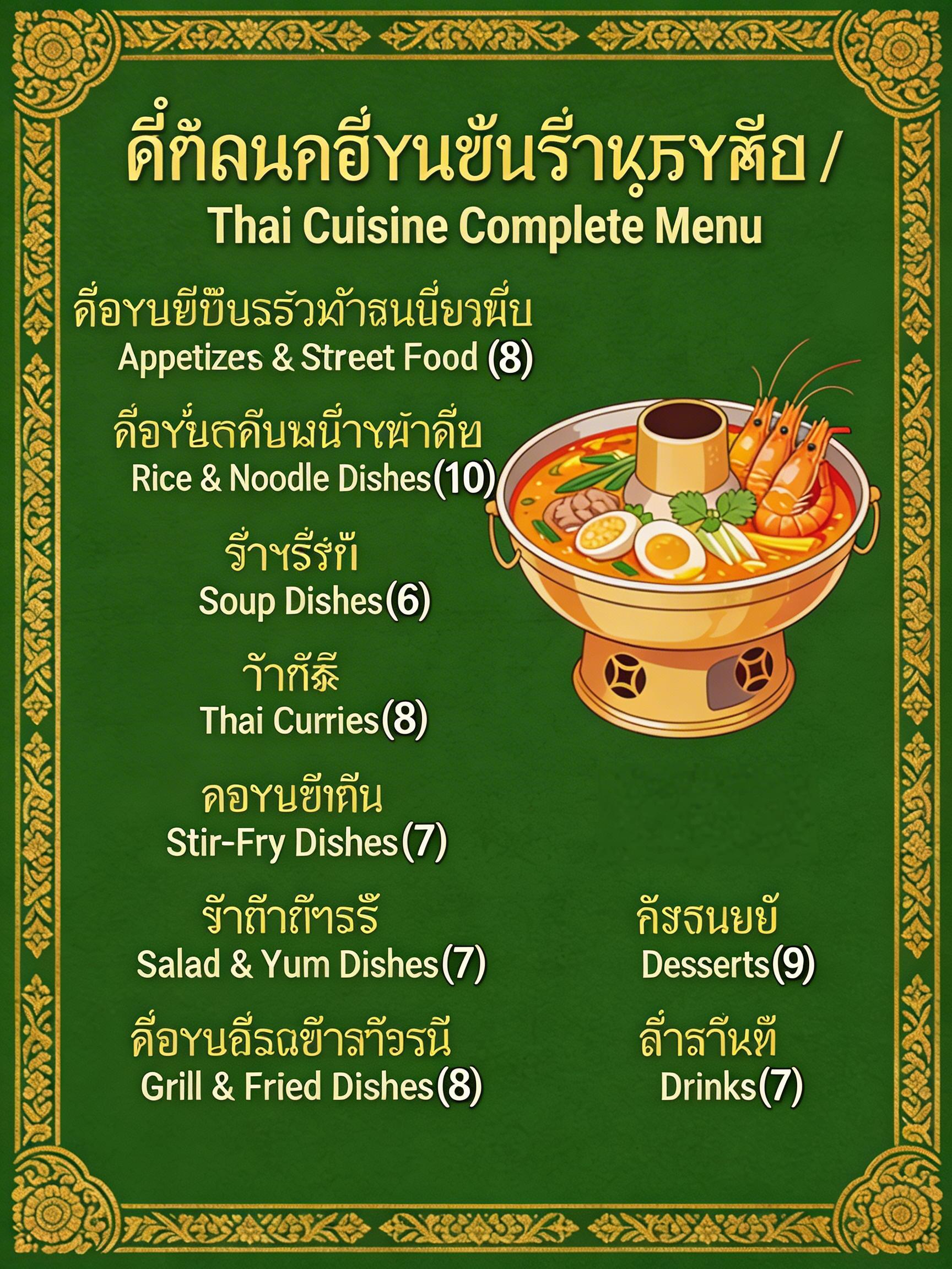 SML Thailand 70 Bilingual Electronic Recipe Collection (Customizable Language) | HD Steps + Ingredient List + Google Drive Easy Download