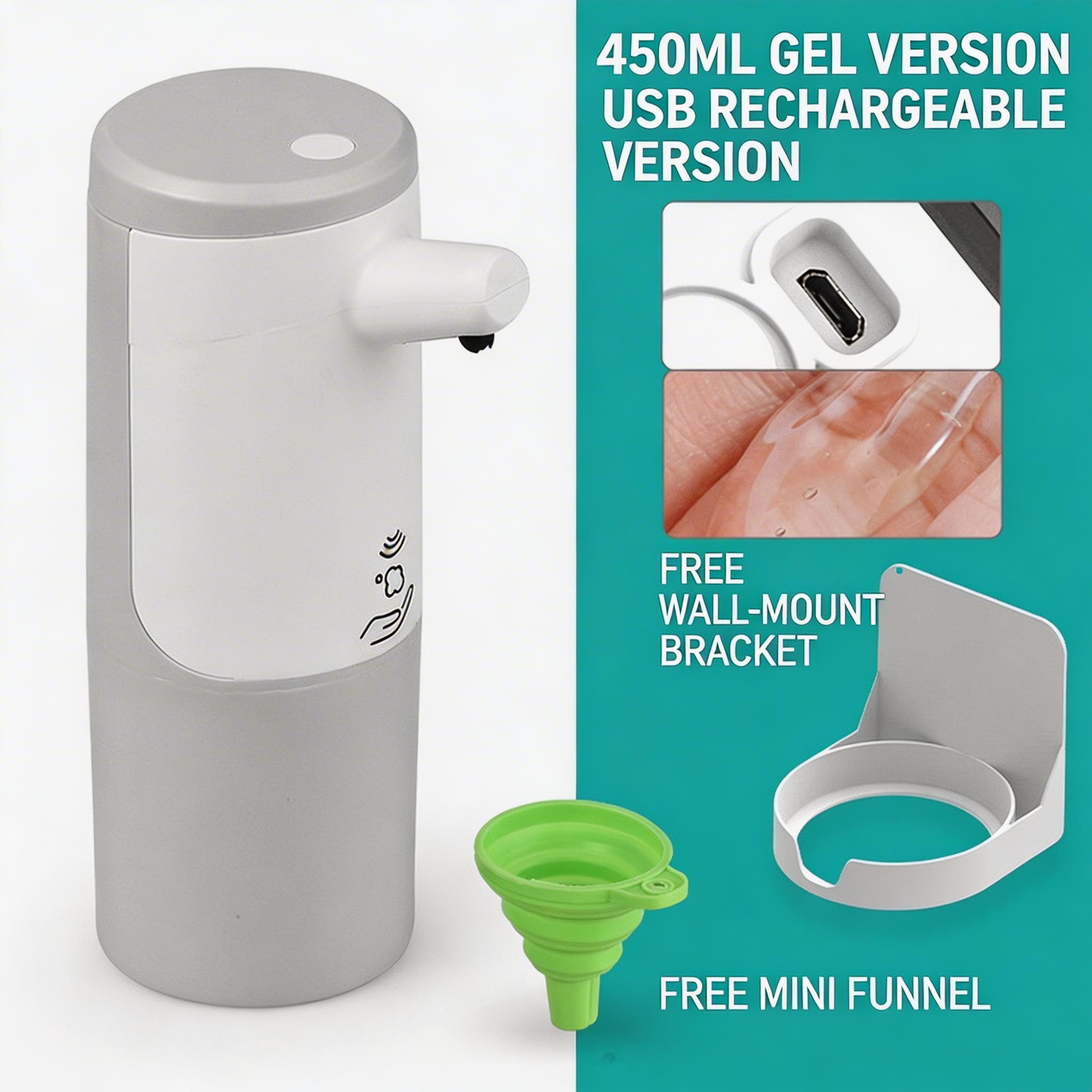 EST Automatic Touchless Soap Dispenser - Foam & Gel Sensor for Bathroom & Kitchen