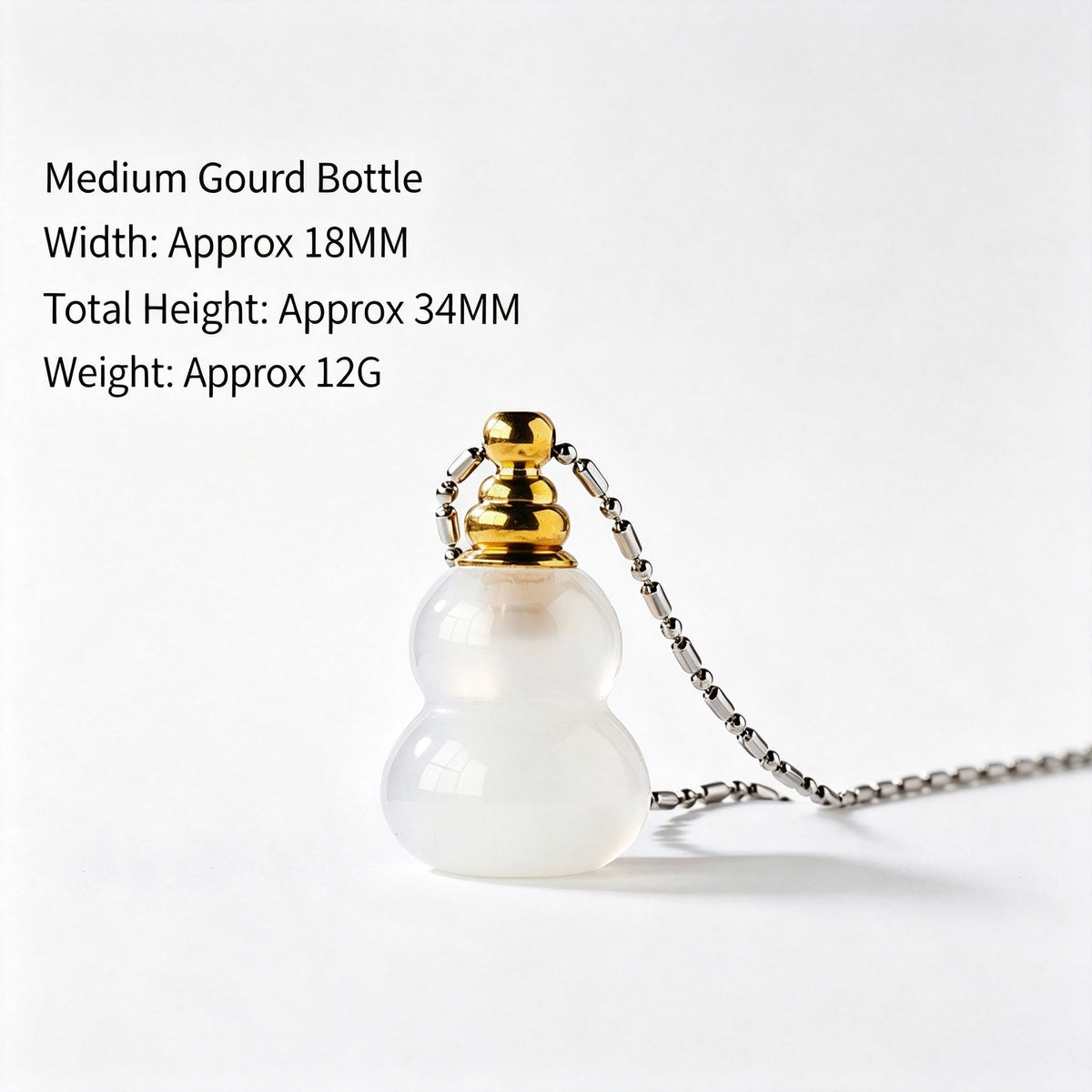 RYS Natural Agate Crystal Essential Oil Bottle, Hand Polished Raw Stone Aroma Perfume Vial Pendant, No Cord