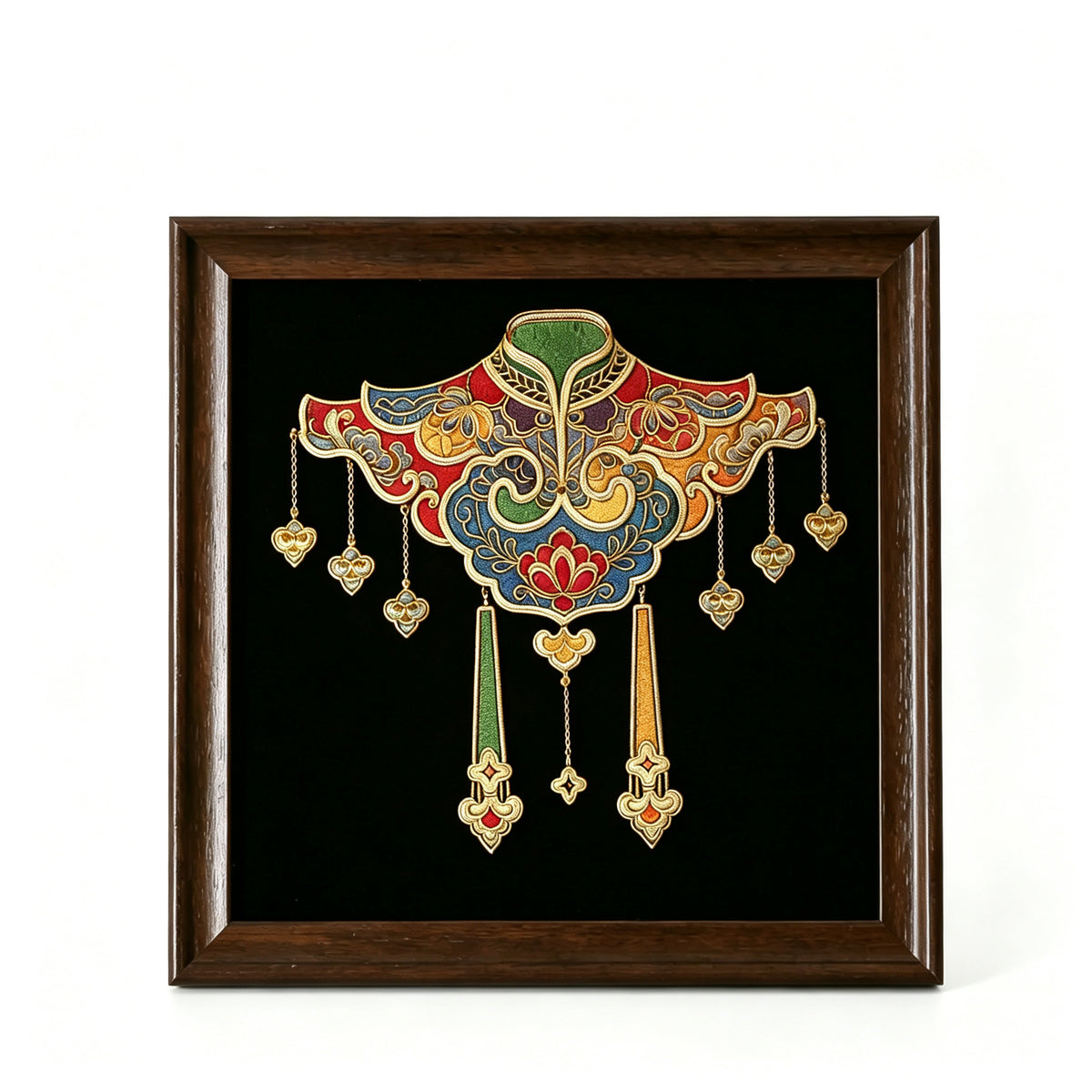 PXWG Chinese Cloud Shoulder Cloisonne DIY Craft Kit Non‑Heritage Enamel Wire Painting Handmade Cultural Activity Gift Home Wall Decor Ornament