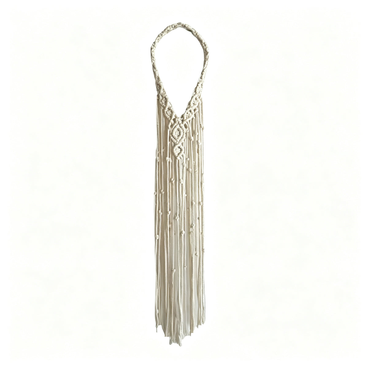 JSE Boho Bridal Headband Handwoven Cotton Crown Headpiece Wedding Hair Accessory