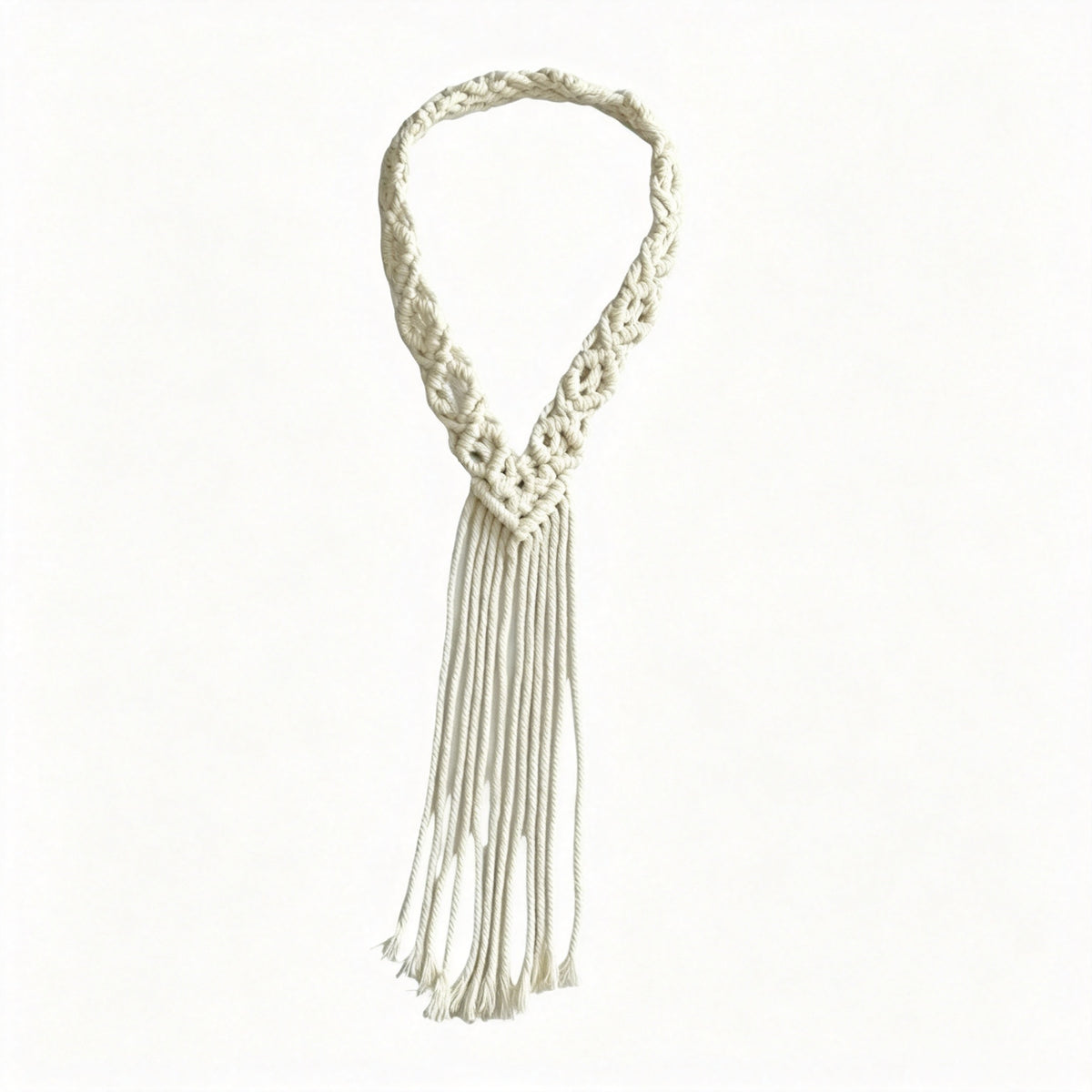 JSE Boho Bridal Headband Handwoven Cotton Crown Headpiece Wedding Hair Accessory