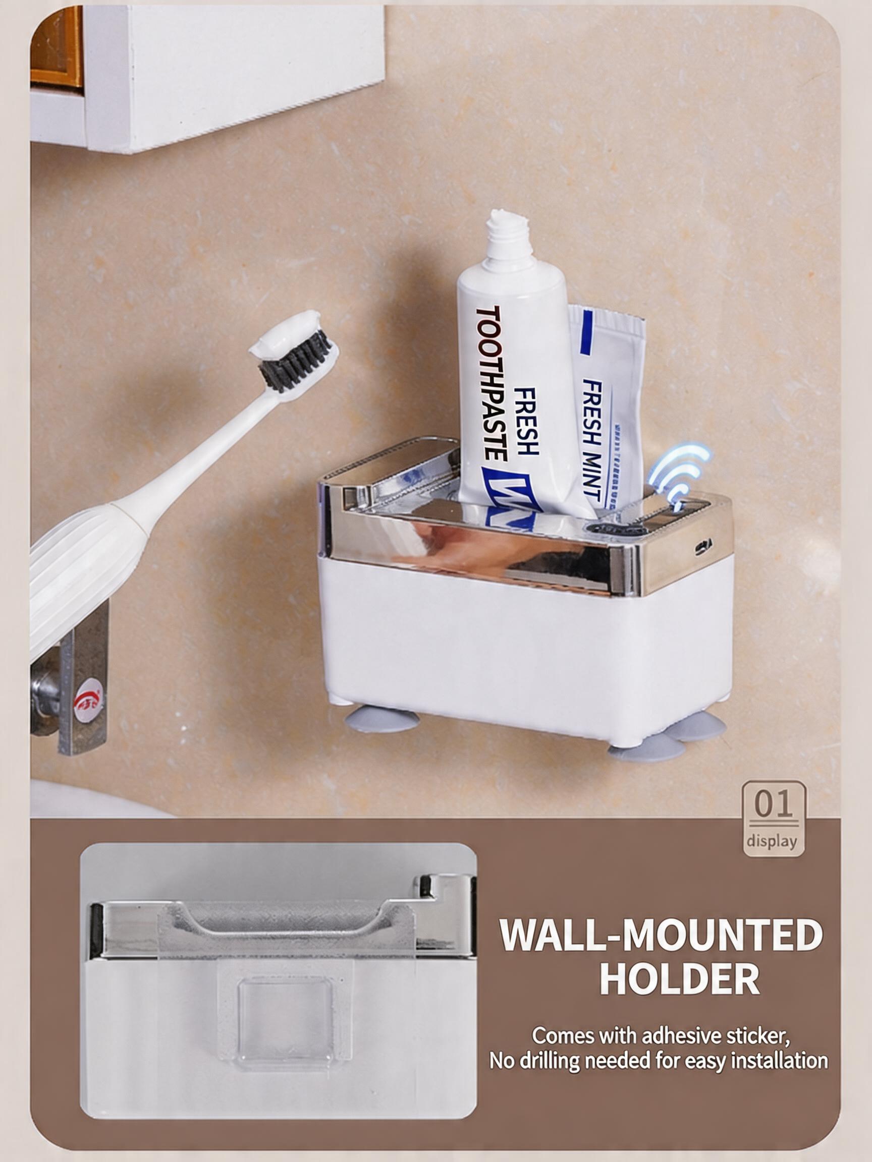 EST Automatic Sensor Toothpaste Dispenser, Rechargeable/Battery Operated Electric Squeezer for Bathroom