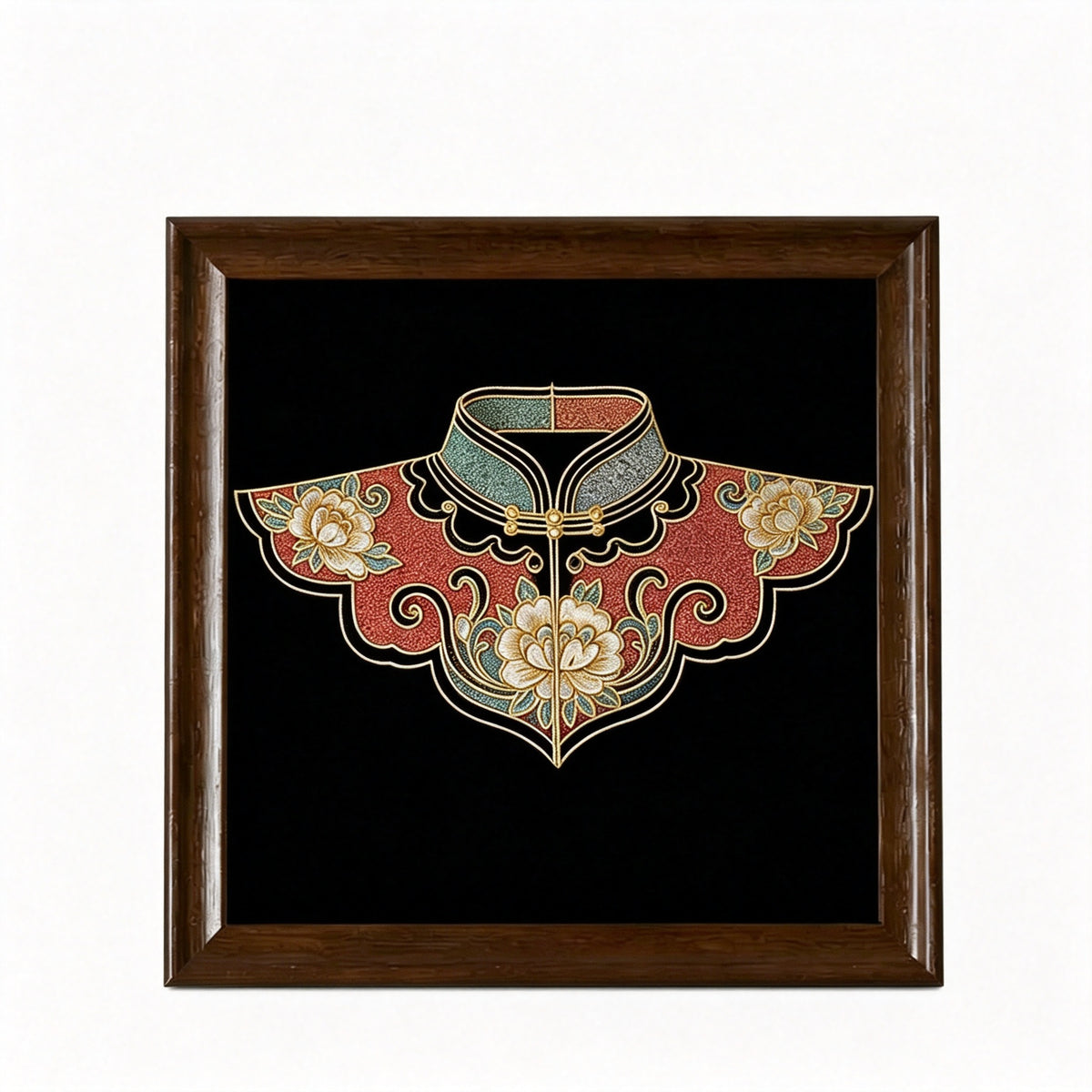 PXWG Chinese Cloud Shoulder Cloisonne DIY Craft Kit Non‑Heritage Enamel Wire Painting Handmade Cultural Activity Gift Home Wall Decor Ornament