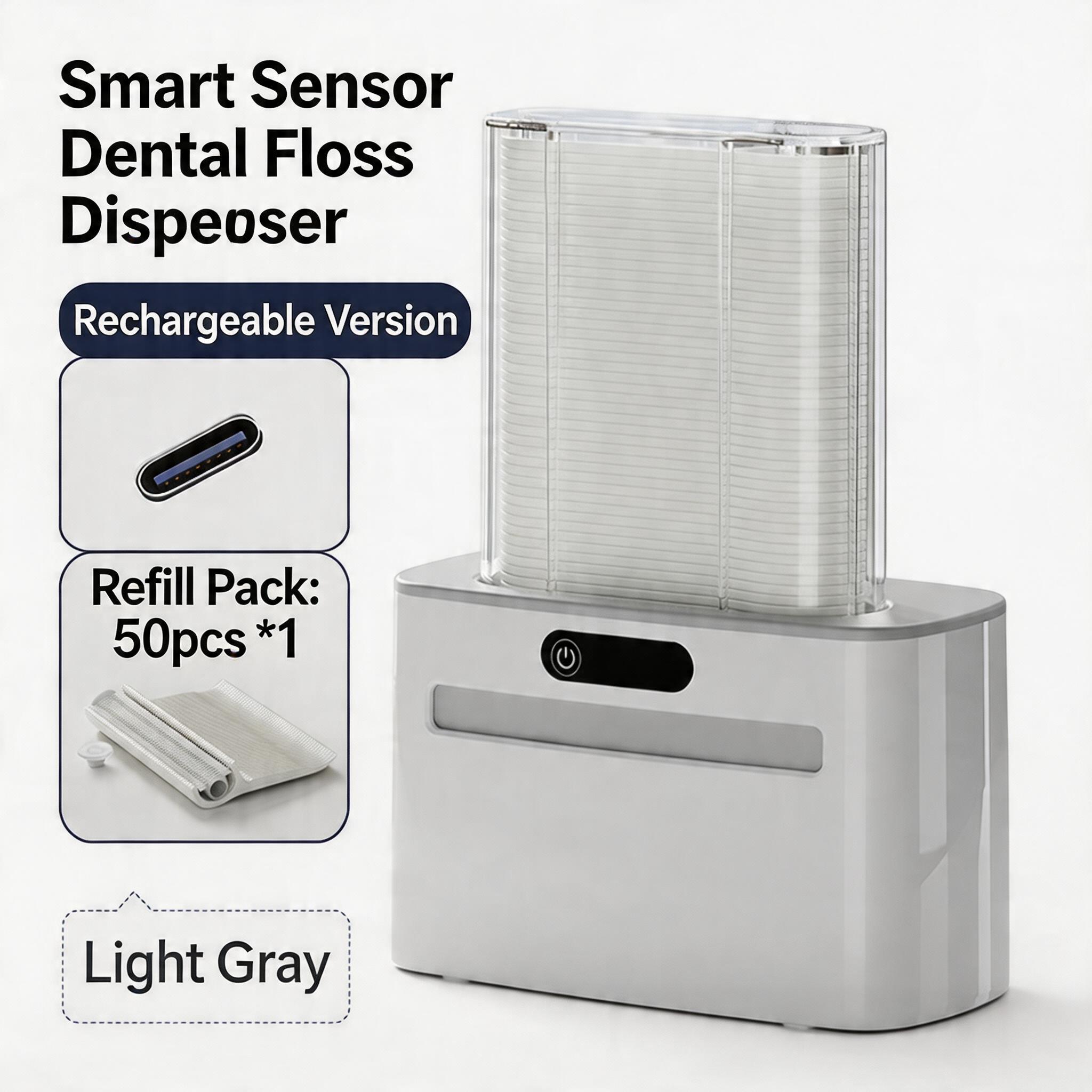 EST Automatic Sensor Dental Floss Dispenser with Refillable Floss Picks