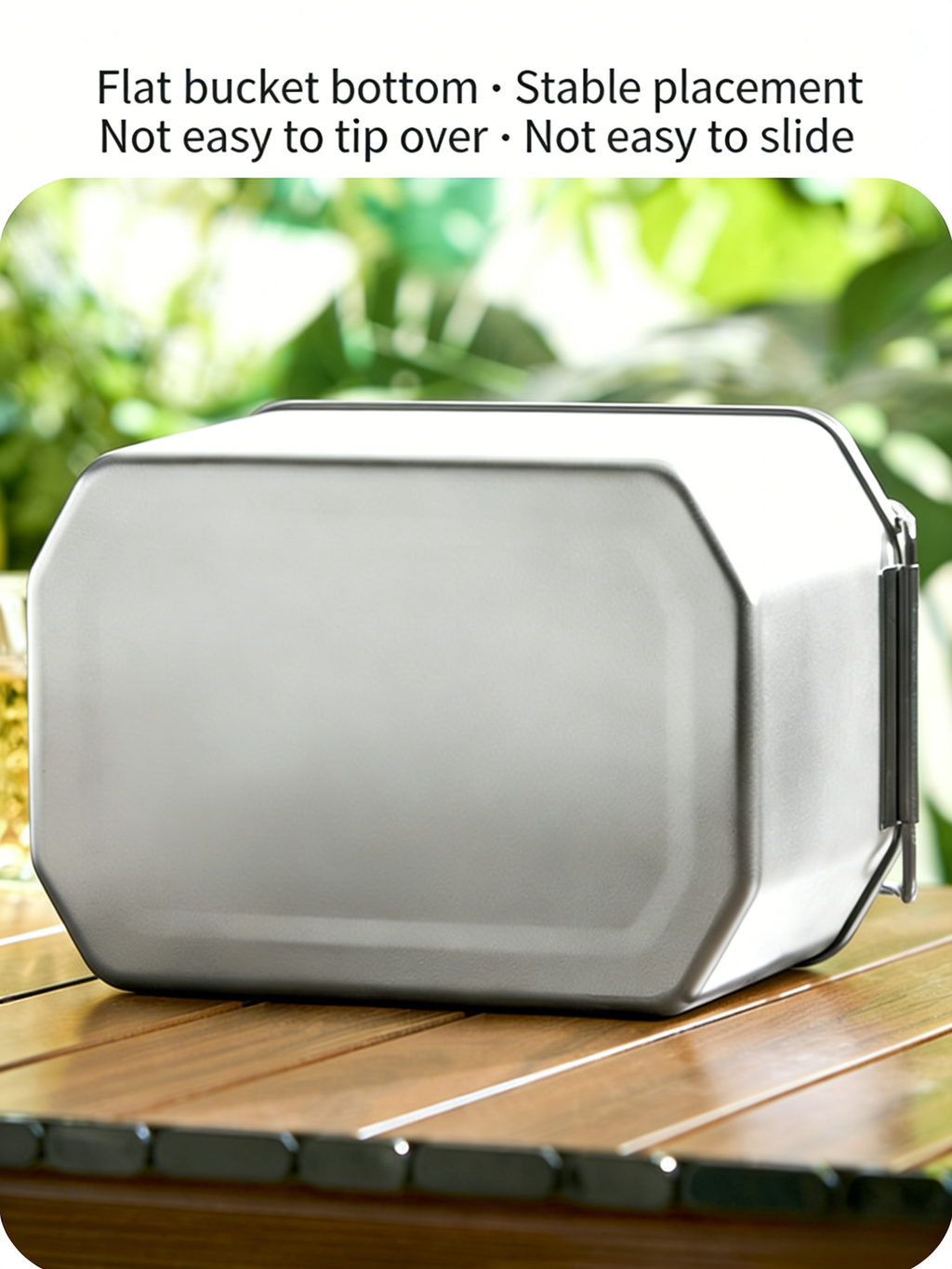 HGD 304 Stainless Steel Portable 6-Bottle Beer Keg Ice Bucket | Outdoor Insulated Beer Cooler with Handle