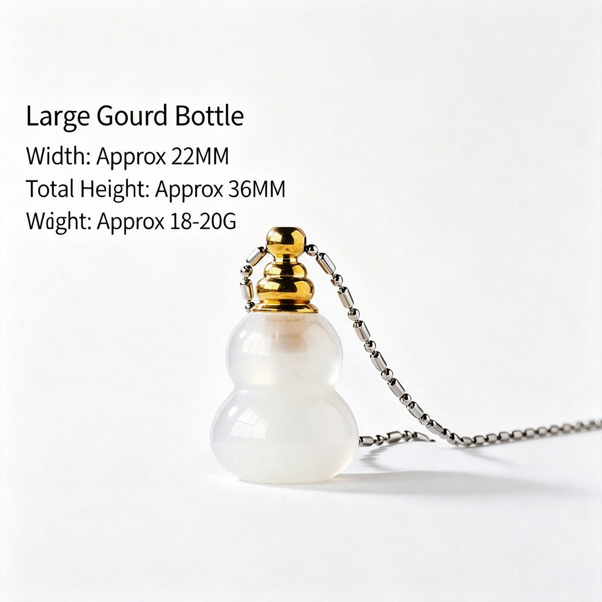 RYS Natural Agate Crystal Essential Oil Bottle, Hand Polished Raw Stone Aroma Perfume Vial Pendant, No Cord