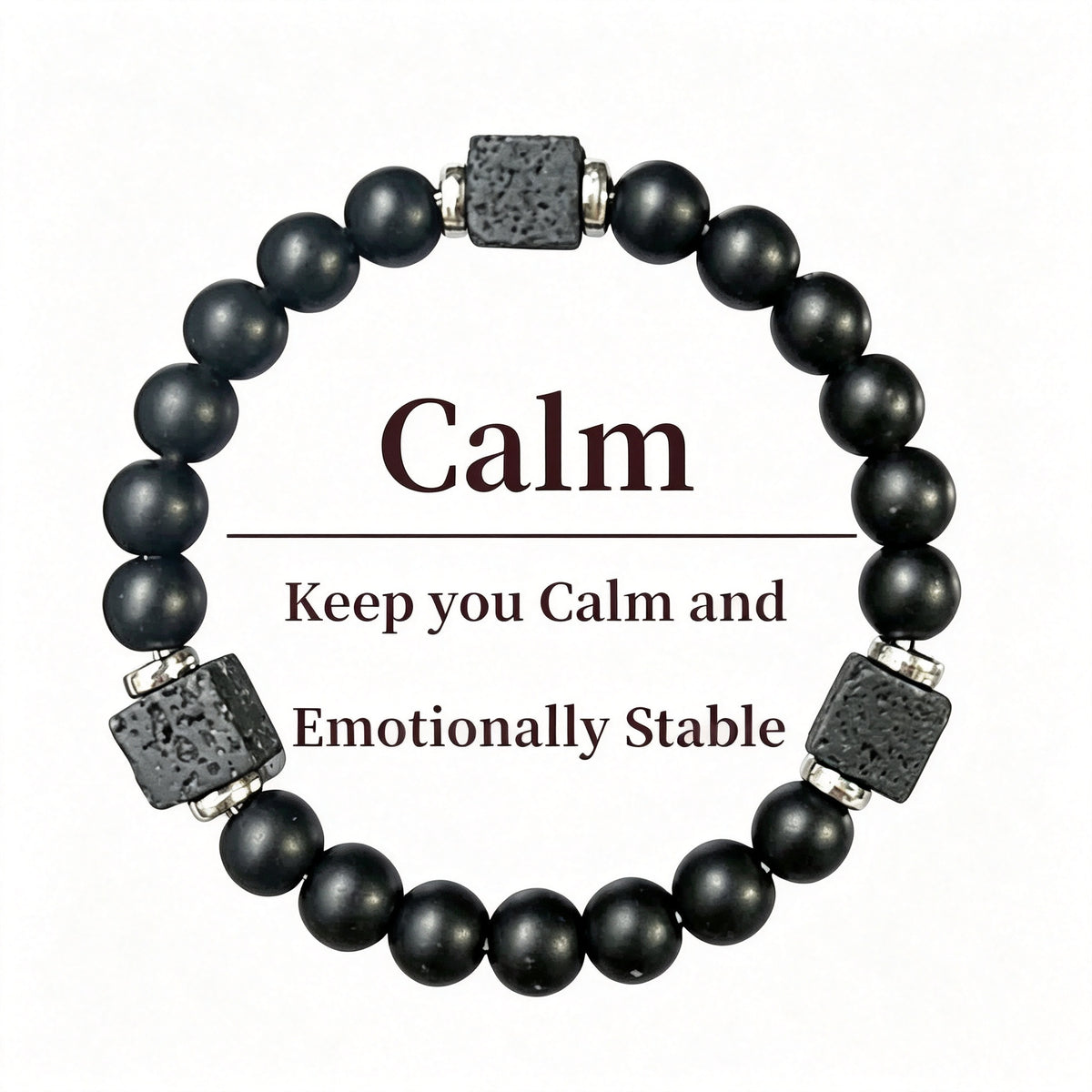 XDU Handmade 8‑mm Artificial Crystal Beaded Bracelet Unisex Bohemian Stackable Decorative Wrist Jewelry
