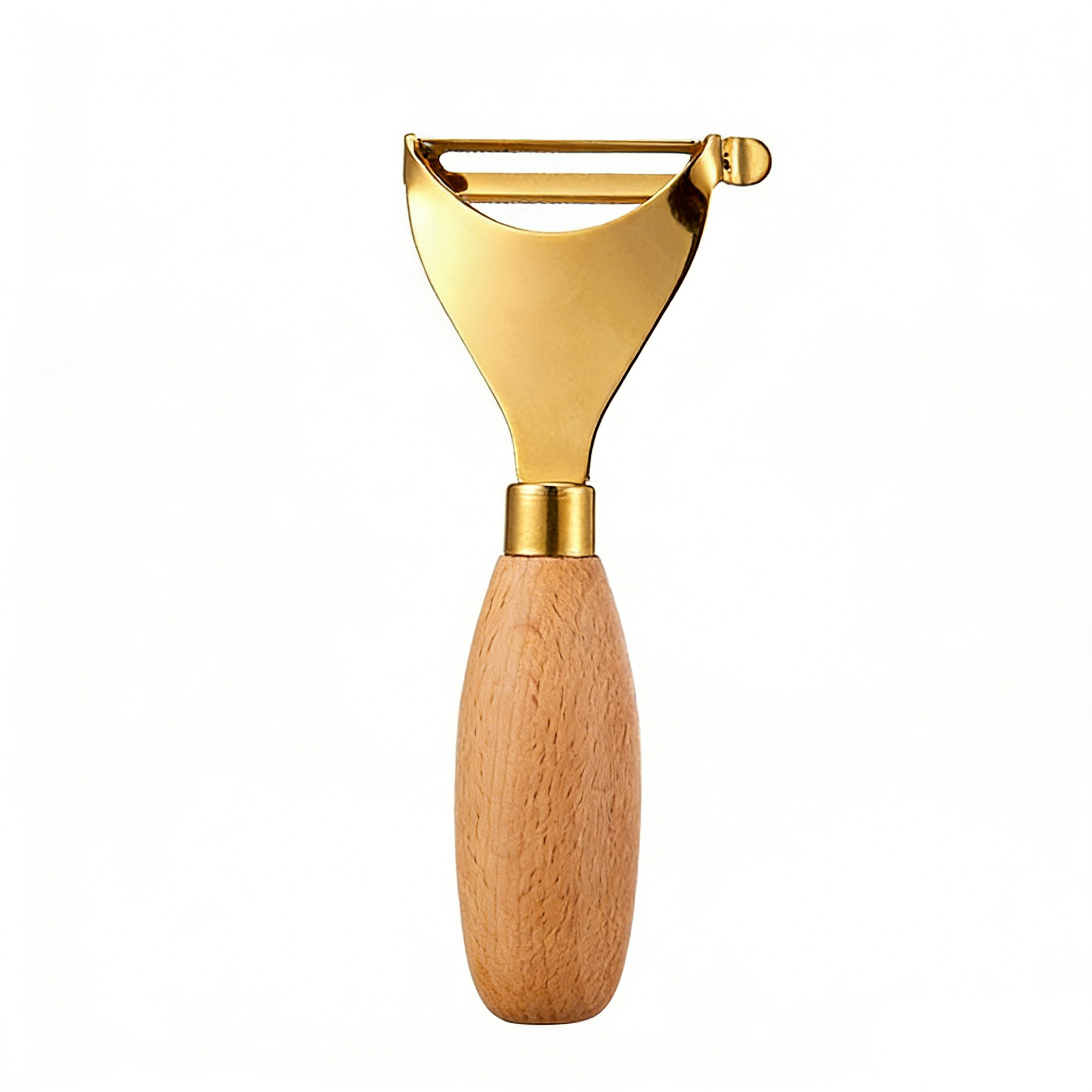 HGD 304 Stainless Steel Fruit Tool with Beech Wood Handle | Melon Baller, Carving Knife & Peeler