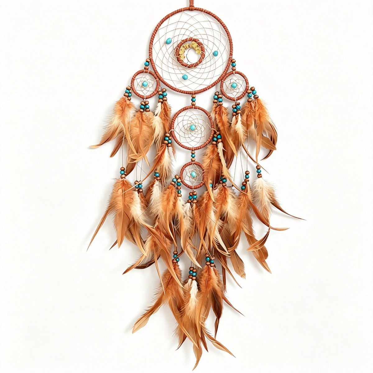 MGY Handmade Dream Catcher Wall Hanging Feather Bead Boho Home Wall Decor Gift