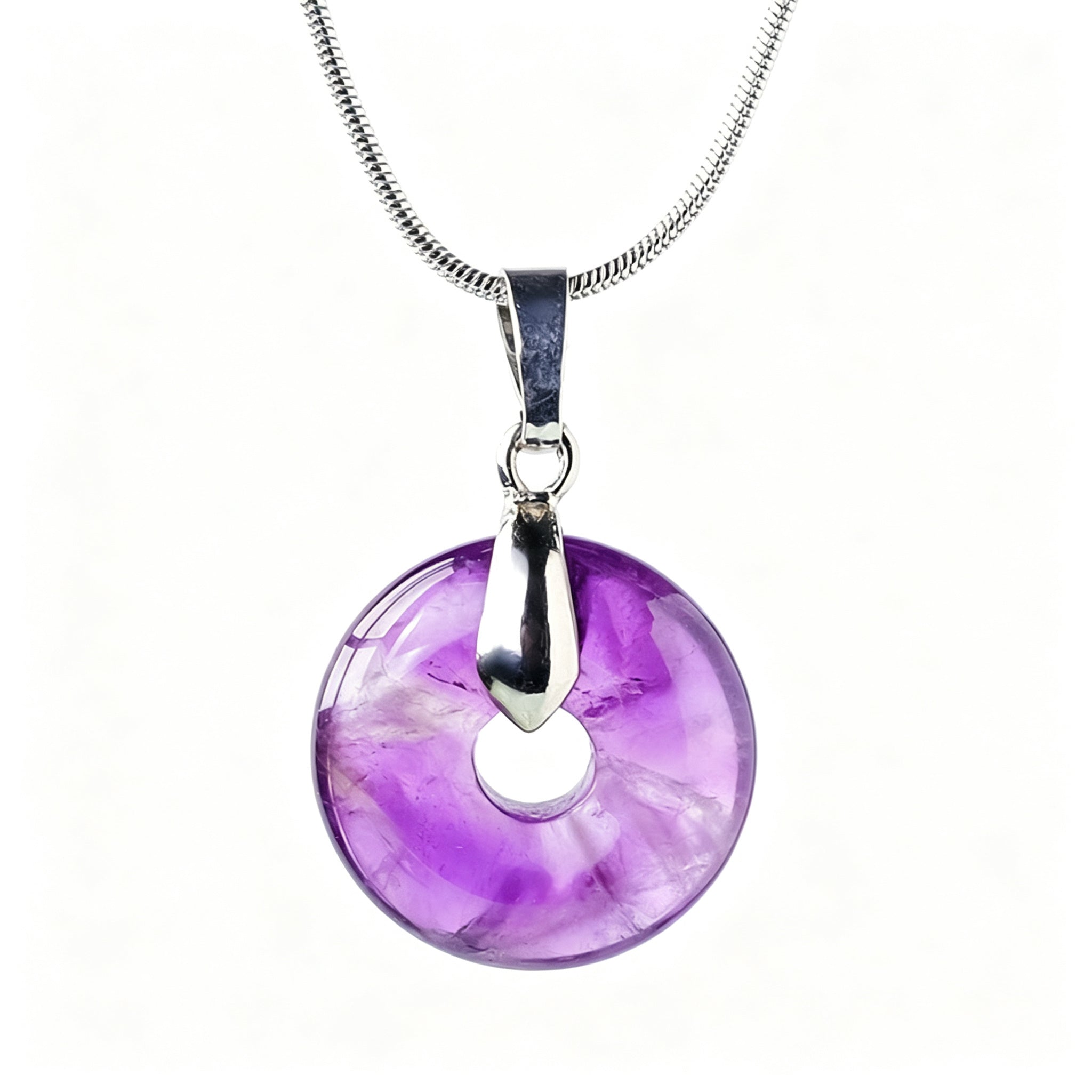 RYS Natural Crystal Safety Buckle Pendant (Without Chain)