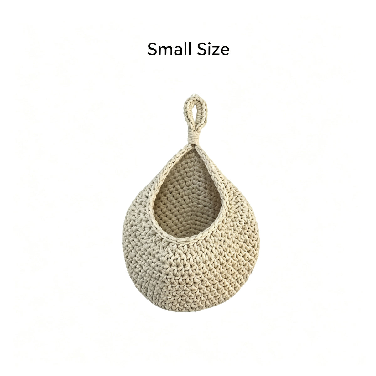 JXG Handwoven Hanging Storage Basket Teardrop Nest Fruit Vegetable Organizer Ins Style Cotton Wall Hanging Net Bag