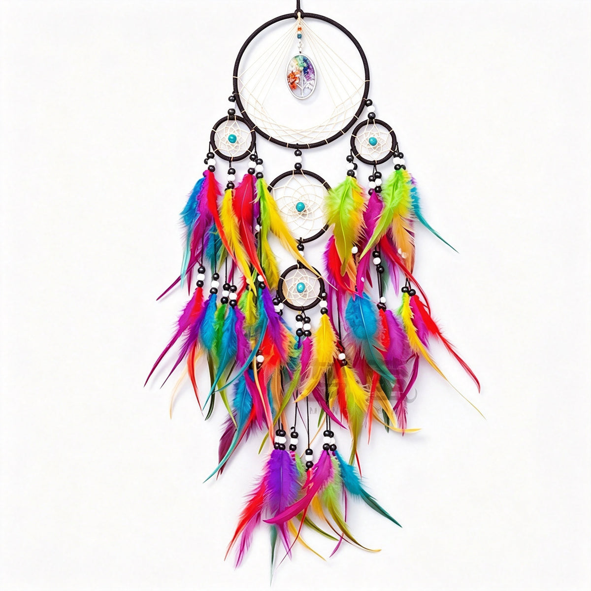 MGY Handmade Dream Catcher Wall Hanging Feather Bead Boho Home Wall Decor Gift