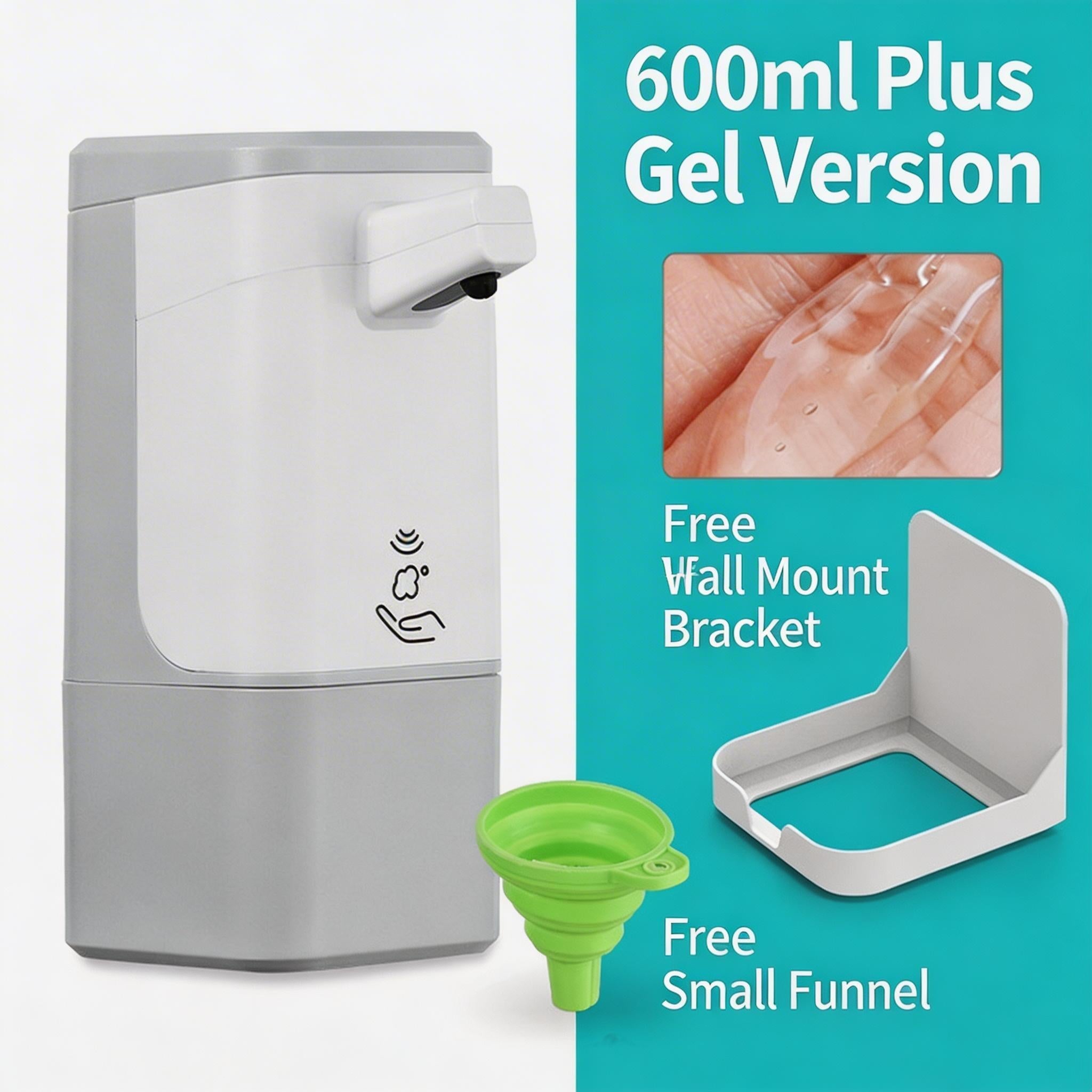 EST Automatic Touchless Soap Dispenser - Foam & Gel Sensor for Bathroom & Kitchen