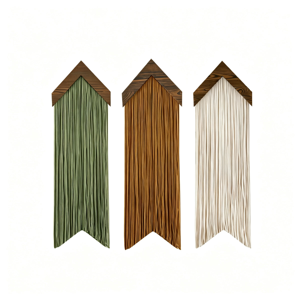 JXG Wooden Board Tassel Wall Hanging Boho Macrame Nordic Wall Decor for Home Hotel Airbnb