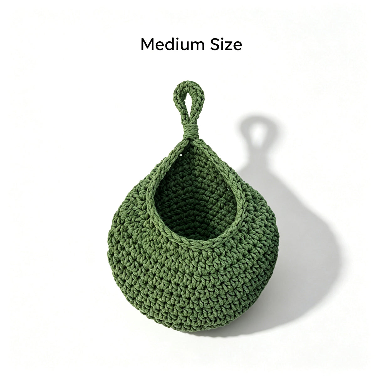 JXG Handwoven Hanging Storage Basket Teardrop Nest Fruit Vegetable Organizer Ins Style Cotton Wall Hanging Net Bag