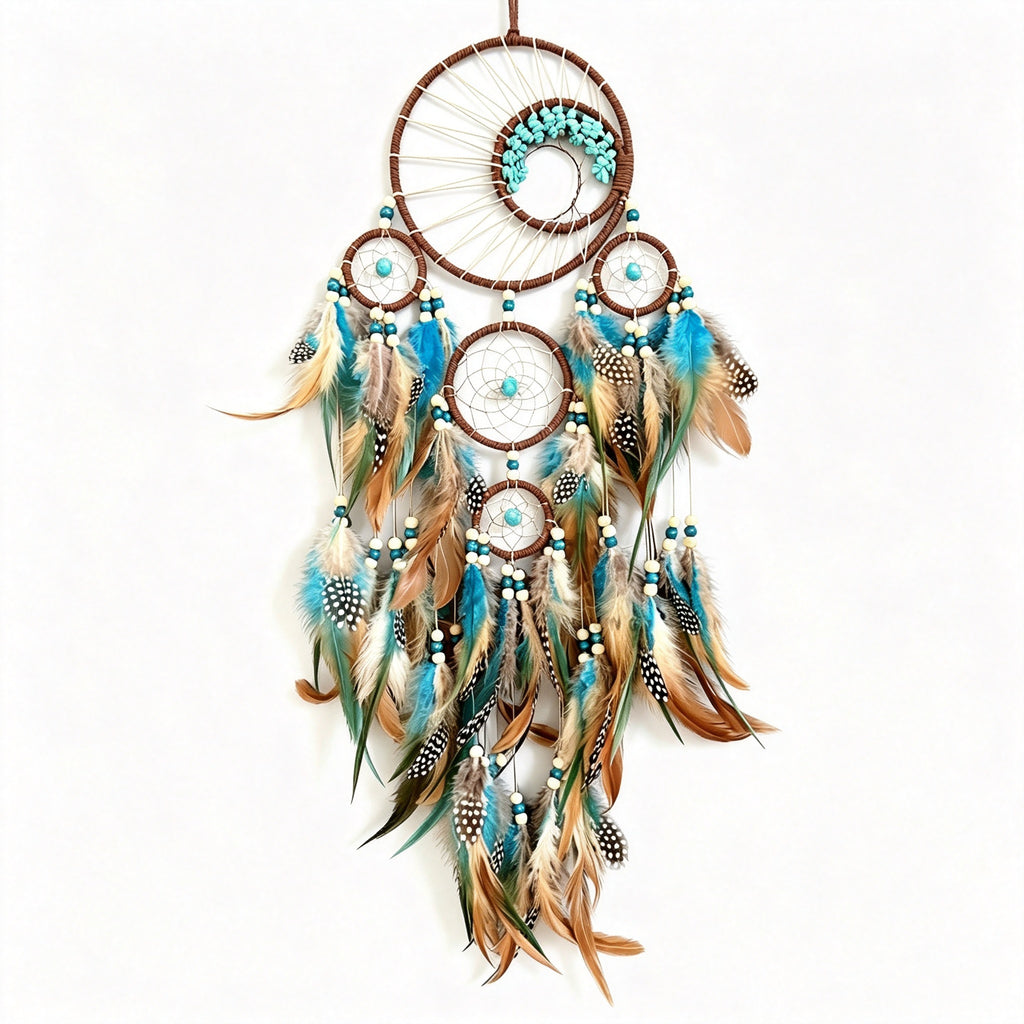 MGY Handmade Dream Catcher Wall Hanging Feather Bead Boho Home Wall Decor Gift